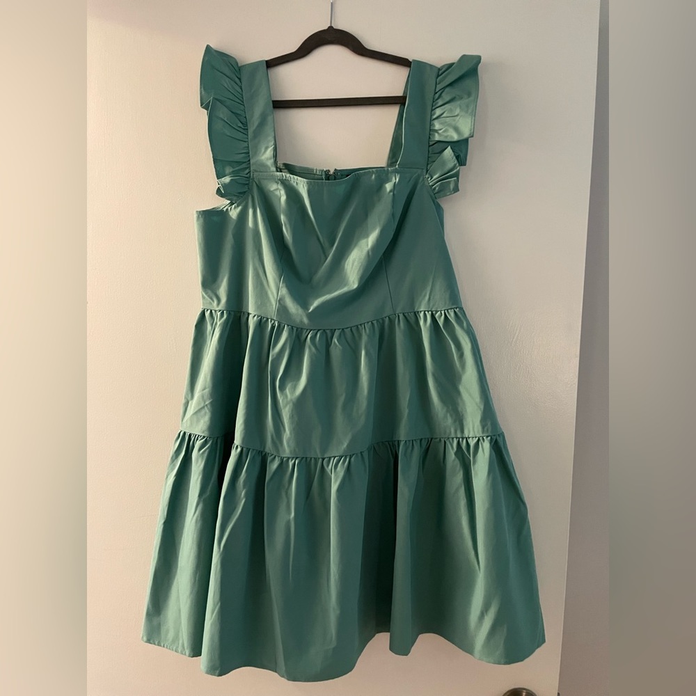 Sea foam fitted sundress